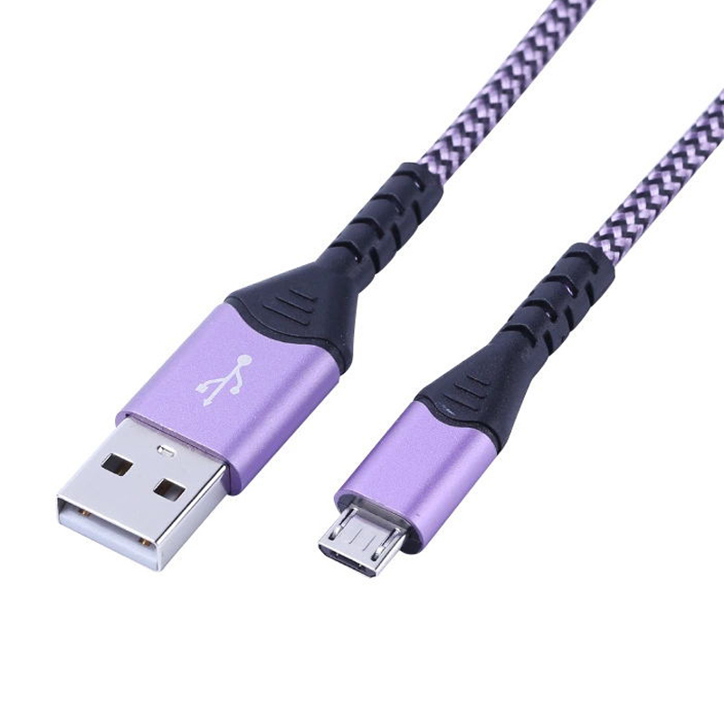 USB2.0AM-TO-MICRO编织紫黑色