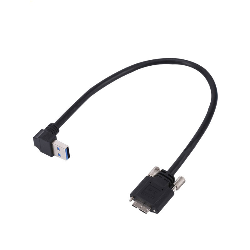 USB3.0AM-90度-TO-MICRO-BM带螺丝