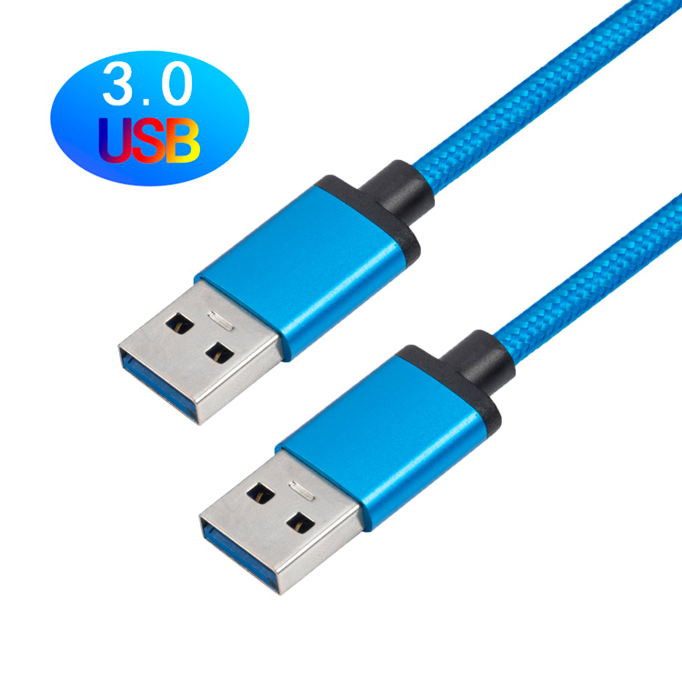 USB3.0AM-TO-C-尼龙编织网（纯蓝)