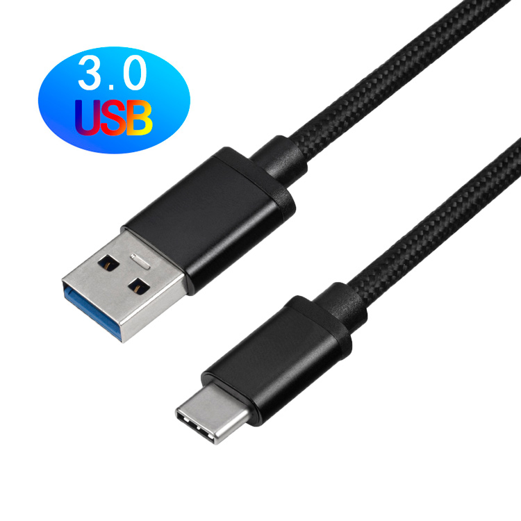 USB3.0AM-TO-C-尼龙编织网（纯黑)--1