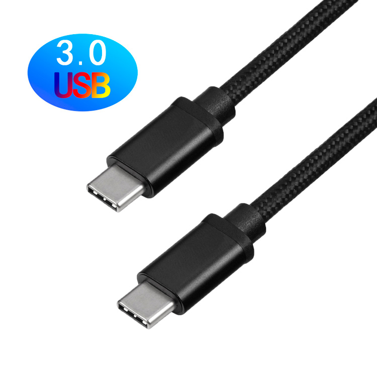 USB3.0AM-TO-C-尼龙编织网（纯黑)--15