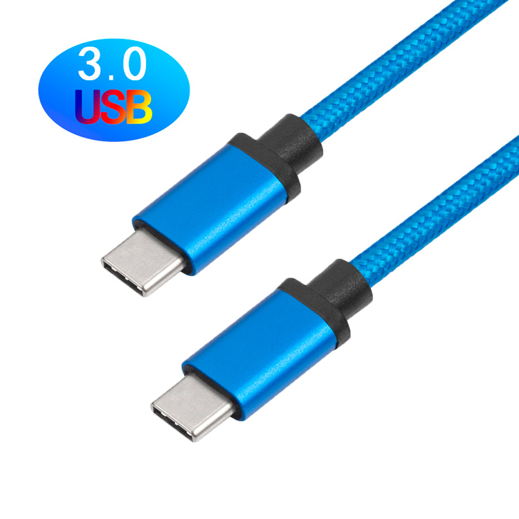 USB3.0AM-TO-C-尼龙编织网（纯蓝)-17